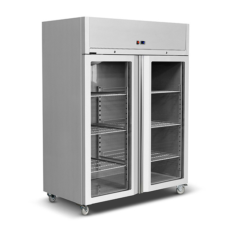 glass door commercial refrigerator reach-in